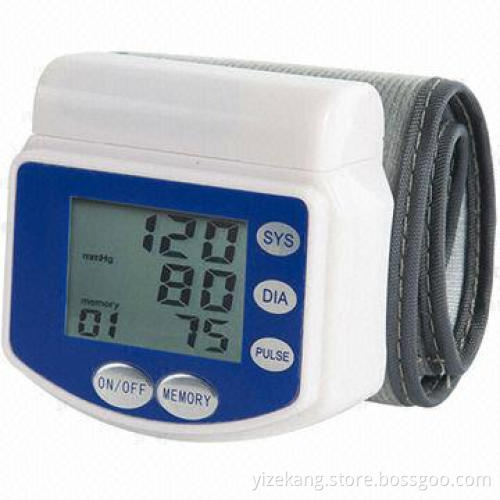 Digital wrist blood pressure monitor